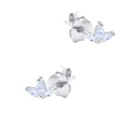 Gorgeous CZ Stone Silver Stud Earring STS-6302